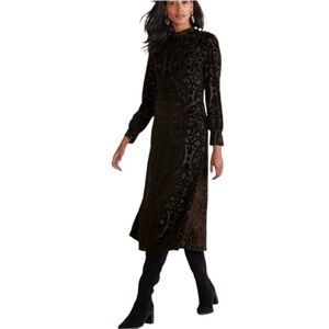 Soft Surroundings Black Long Sleeve Dress